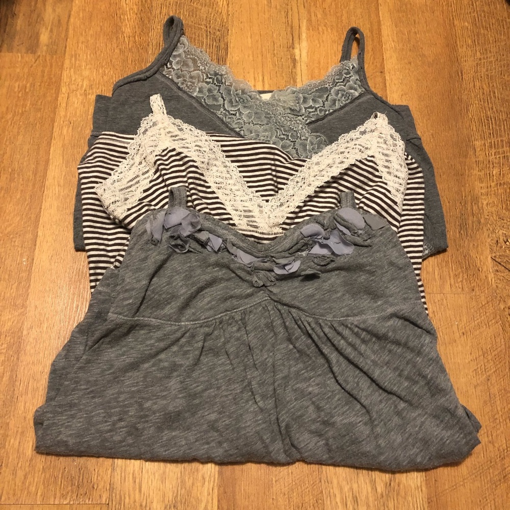 Lot of 3 Hollister Abercrombie Tops